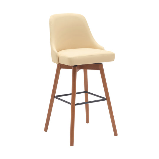 Armen Living Sicily Upholstered Swivel Barstool