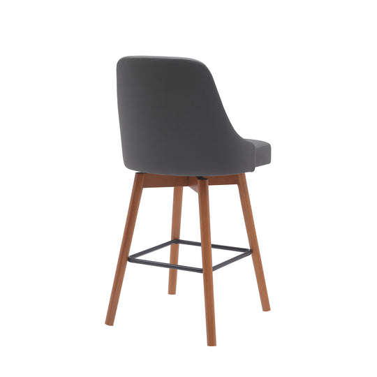 Armen Living Sicily Upholstered Swivel Barstool