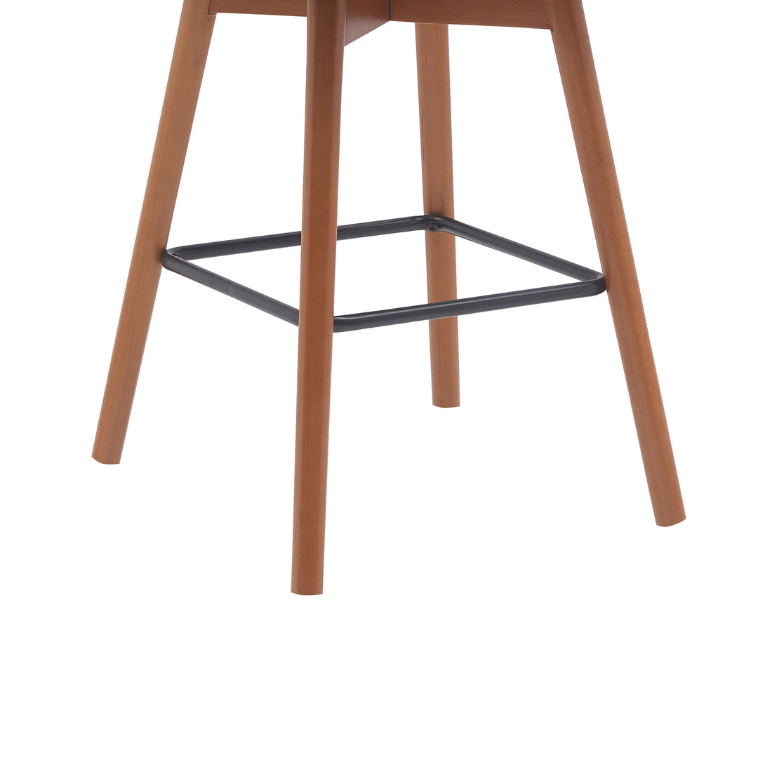 Armen Living Sicily Upholstered Swivel Barstool