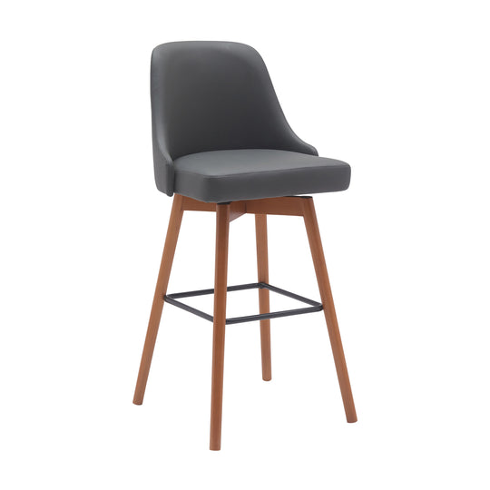 Armen Living Sicily Upholstered Swivel Barstool