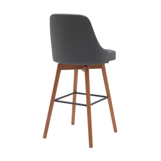 Armen Living Sicily Upholstered Swivel Barstool