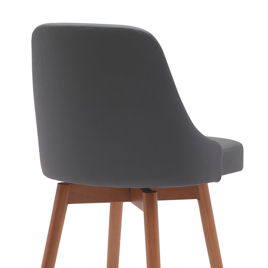 Armen Living Sicily Upholstered Swivel Barstool