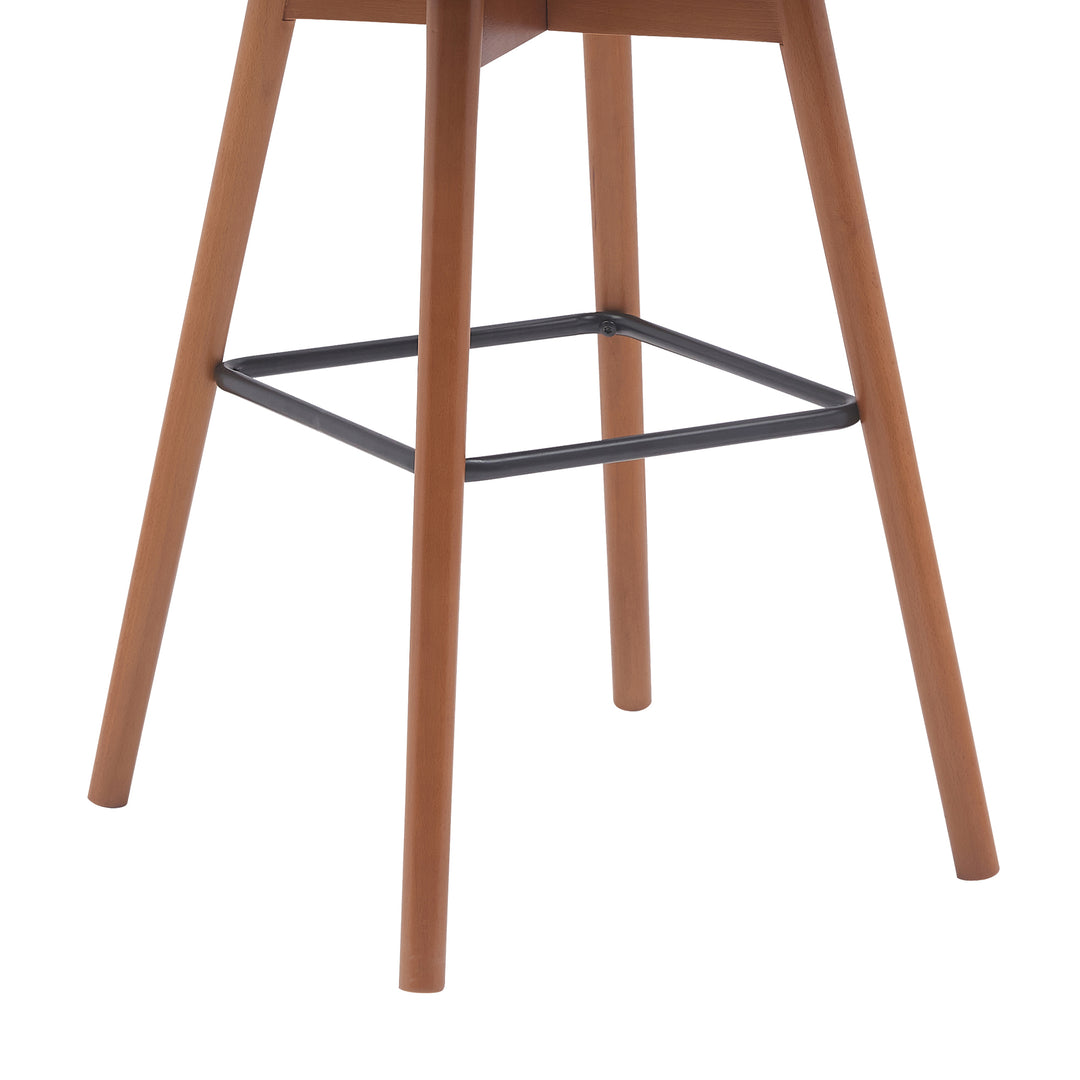 Armen Living Sicily Upholstered Swivel Barstool
