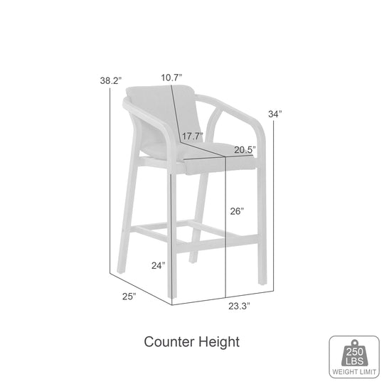 Solara Outdoor Counter Height Barstool