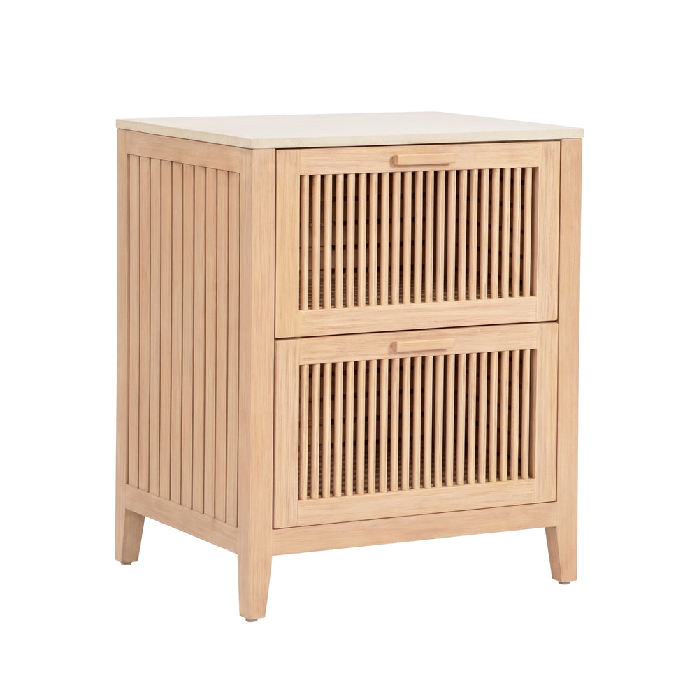 Solara Outdoor Double Drawer Storage Cabinet