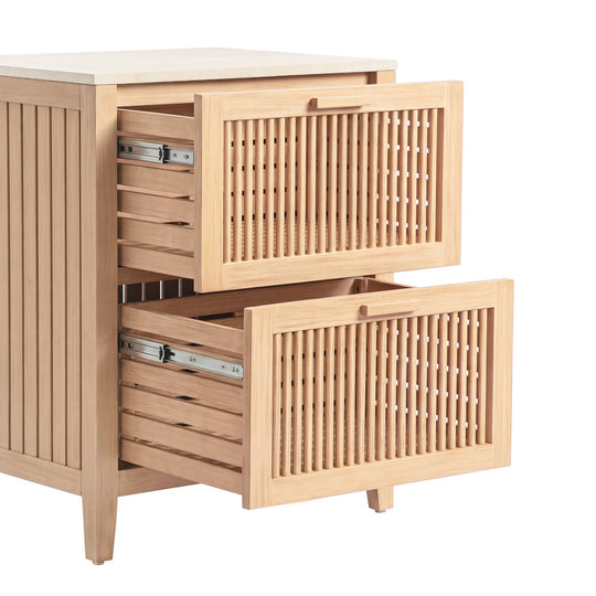Solara Outdoor Double Drawer Storage Cabinet