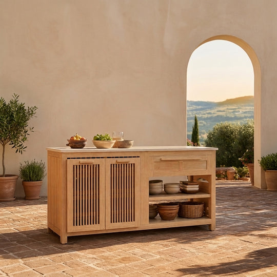 Solara Outdoor Kitchen Island Cabinet