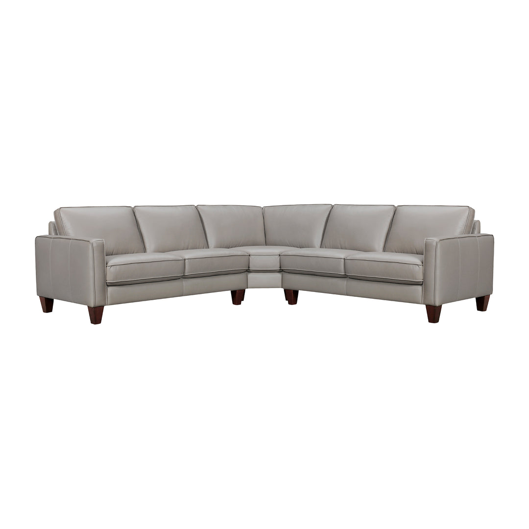 Summit 3 Piece Leather Sectional Sofa