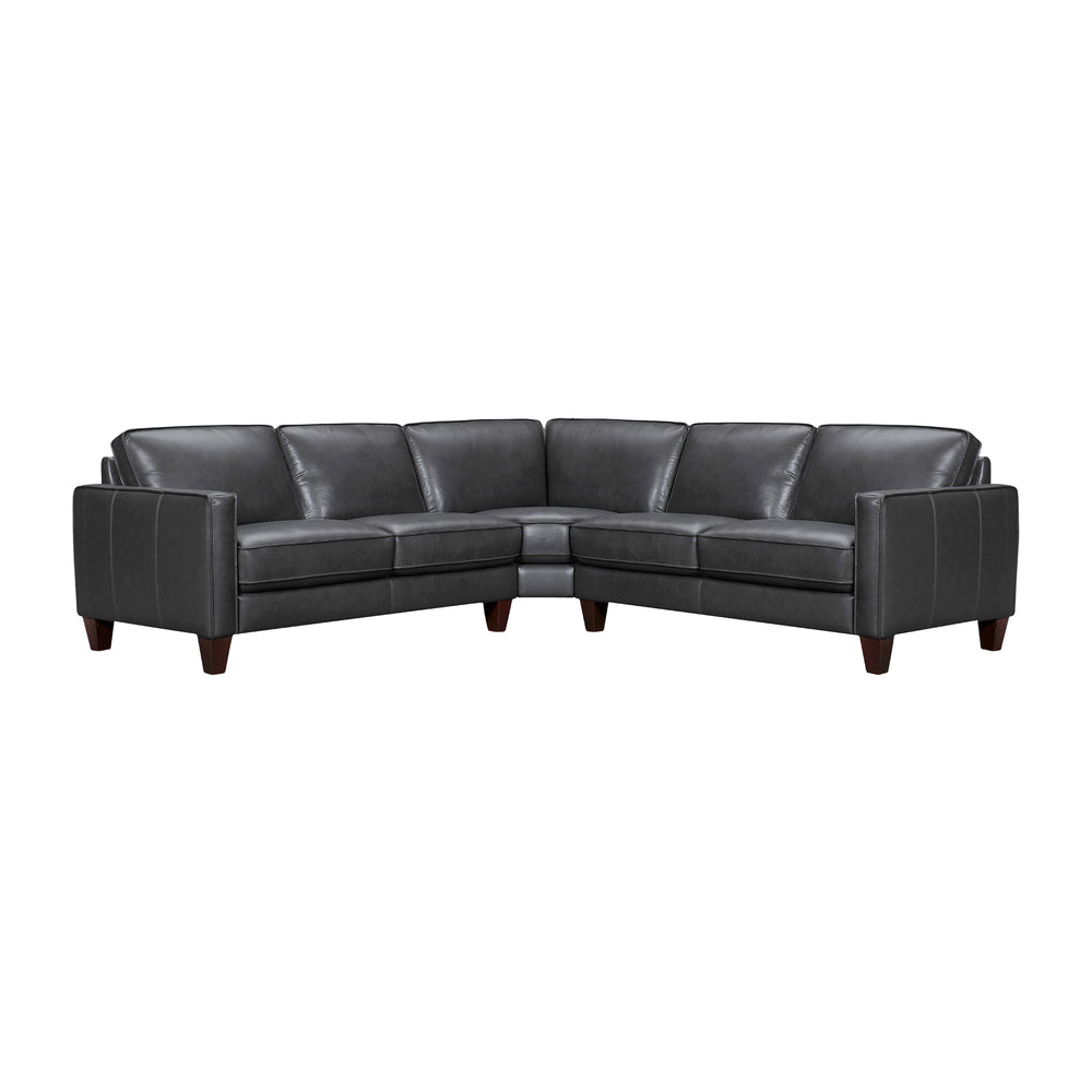 Summit 3 Piece Leather Sectional Sofa