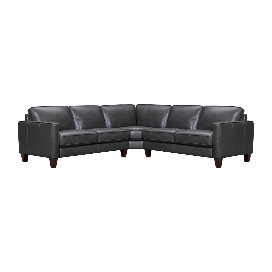 Summit 3 Piece Leather Sectional Sofa