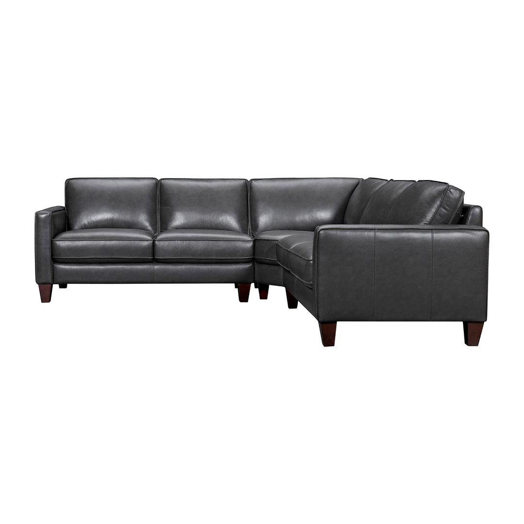 Summit 3 Piece Leather Sectional Sofa