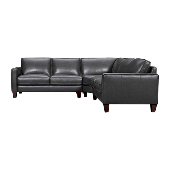 Summit 3 Piece Leather Sectional Sofa