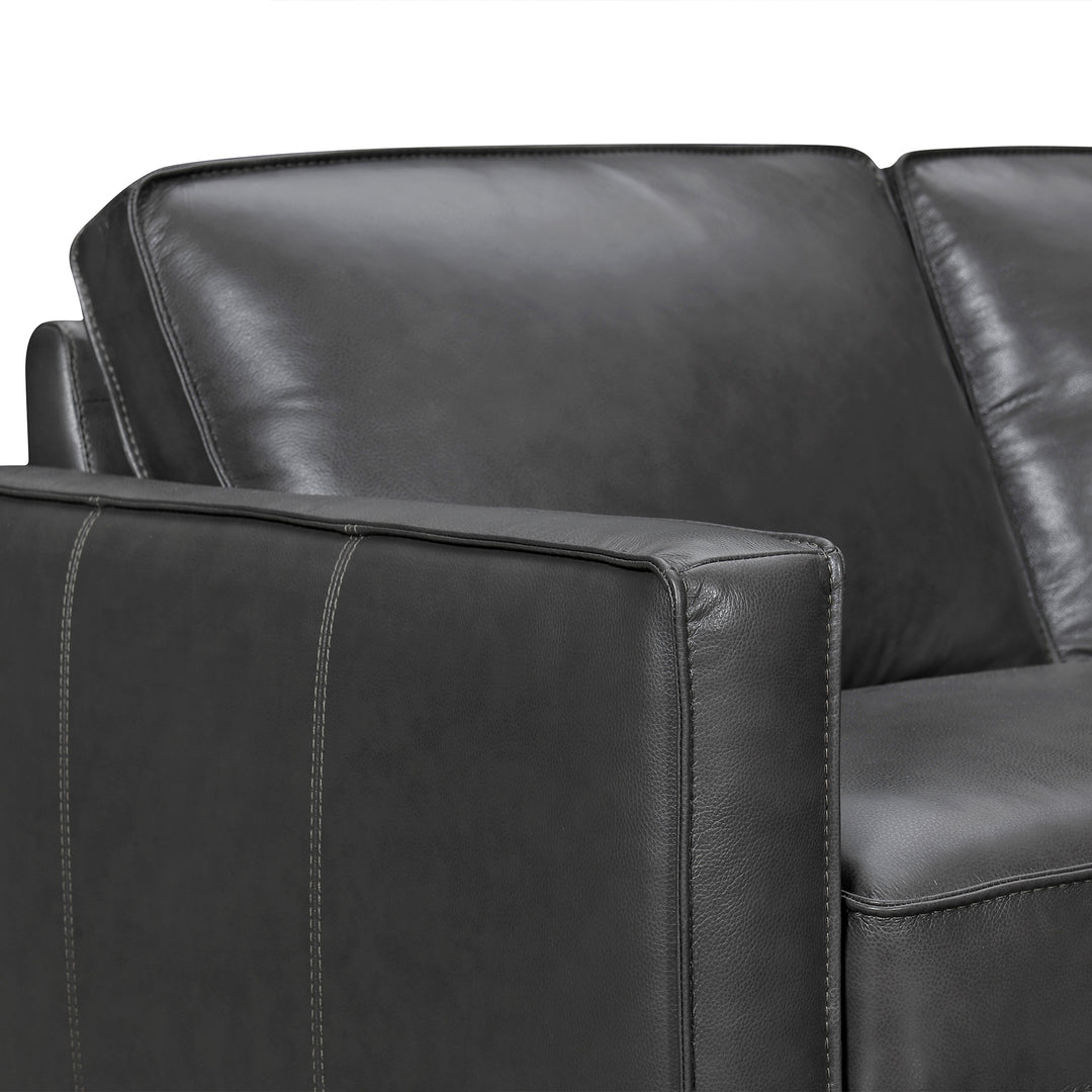 Summit 3 Piece Leather Sectional Sofa