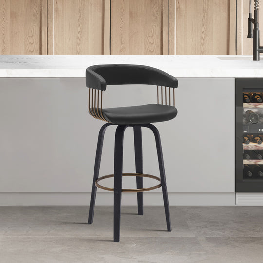 Armen Living Topanga Upholstered Barstool