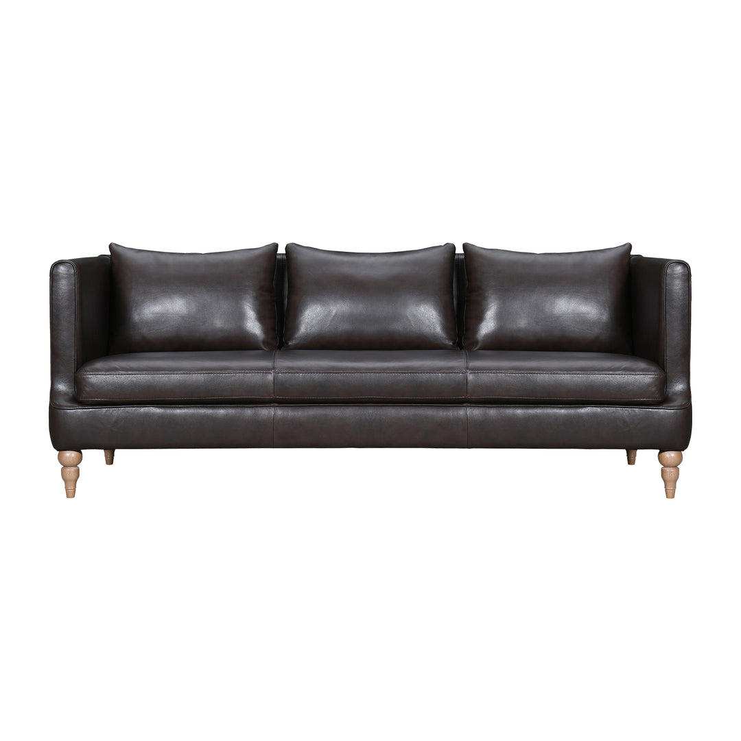 Vincenza 85 in. Leather Sofa