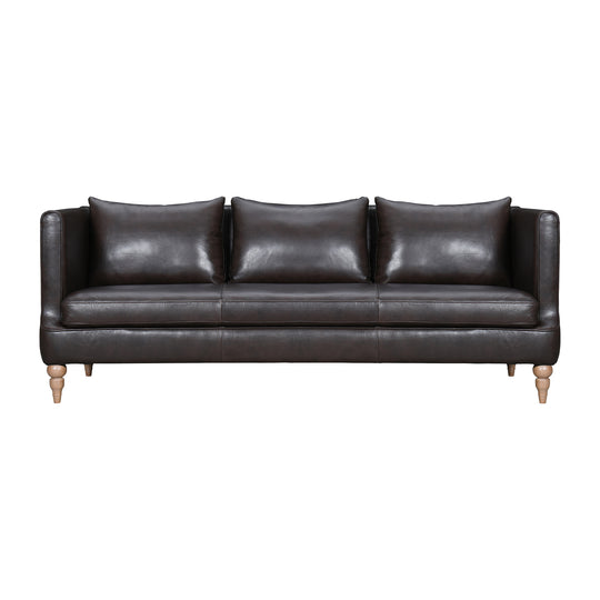 Vincenza 85 in. Leather Sofa