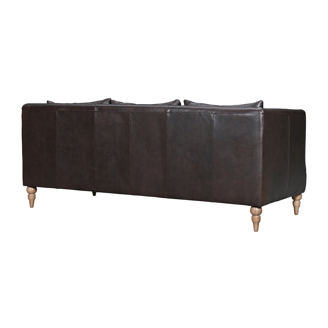 Vincenza 85 in. Leather Sofa