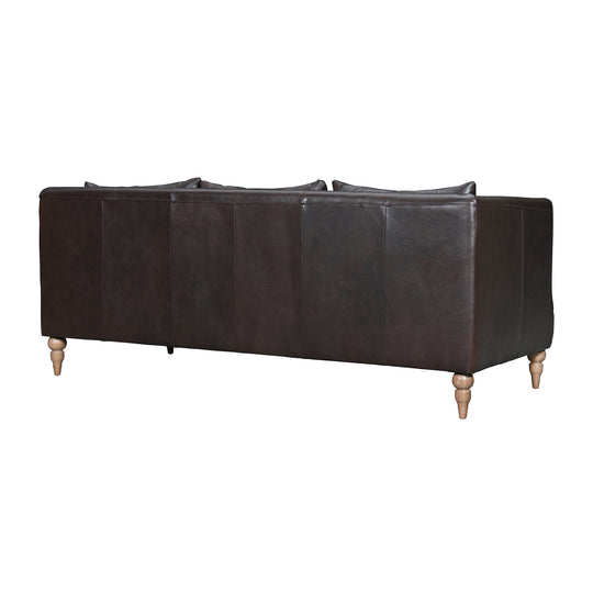 Vincenza 85 in. Leather Sofa
