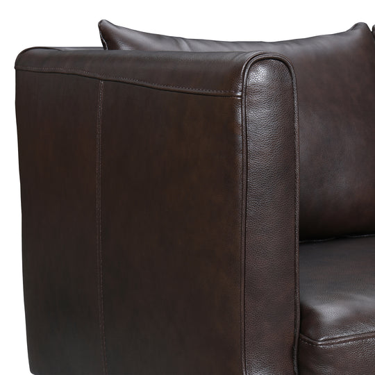 Vincenza 85 in. Leather Sofa