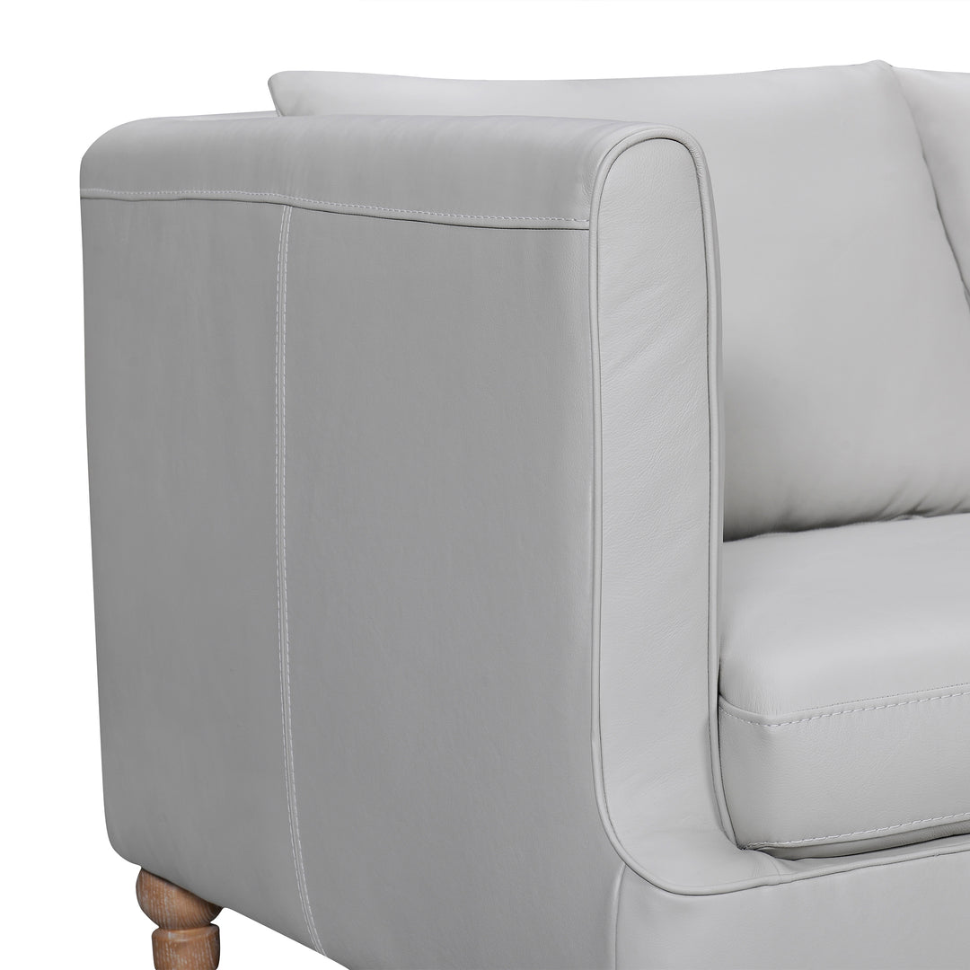 Vincenza 85 in. Leather Sofa