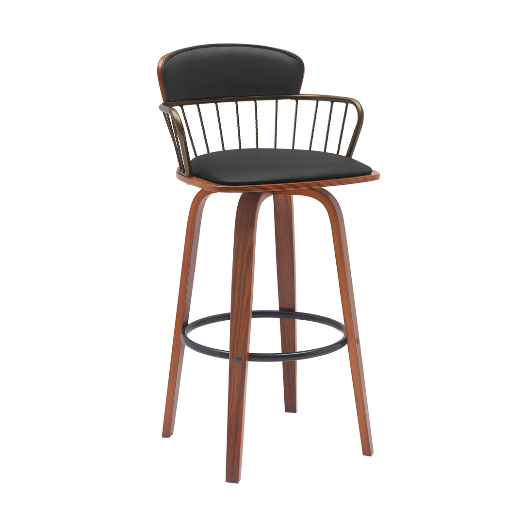 Willow Upholstered Swivel Barstool