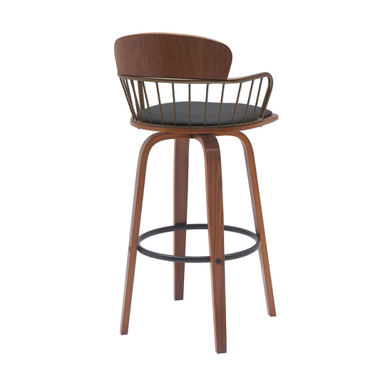 Willow Upholstered Swivel Barstool