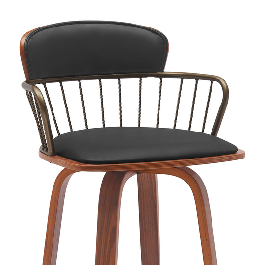 Willow Upholstered Swivel Barstool