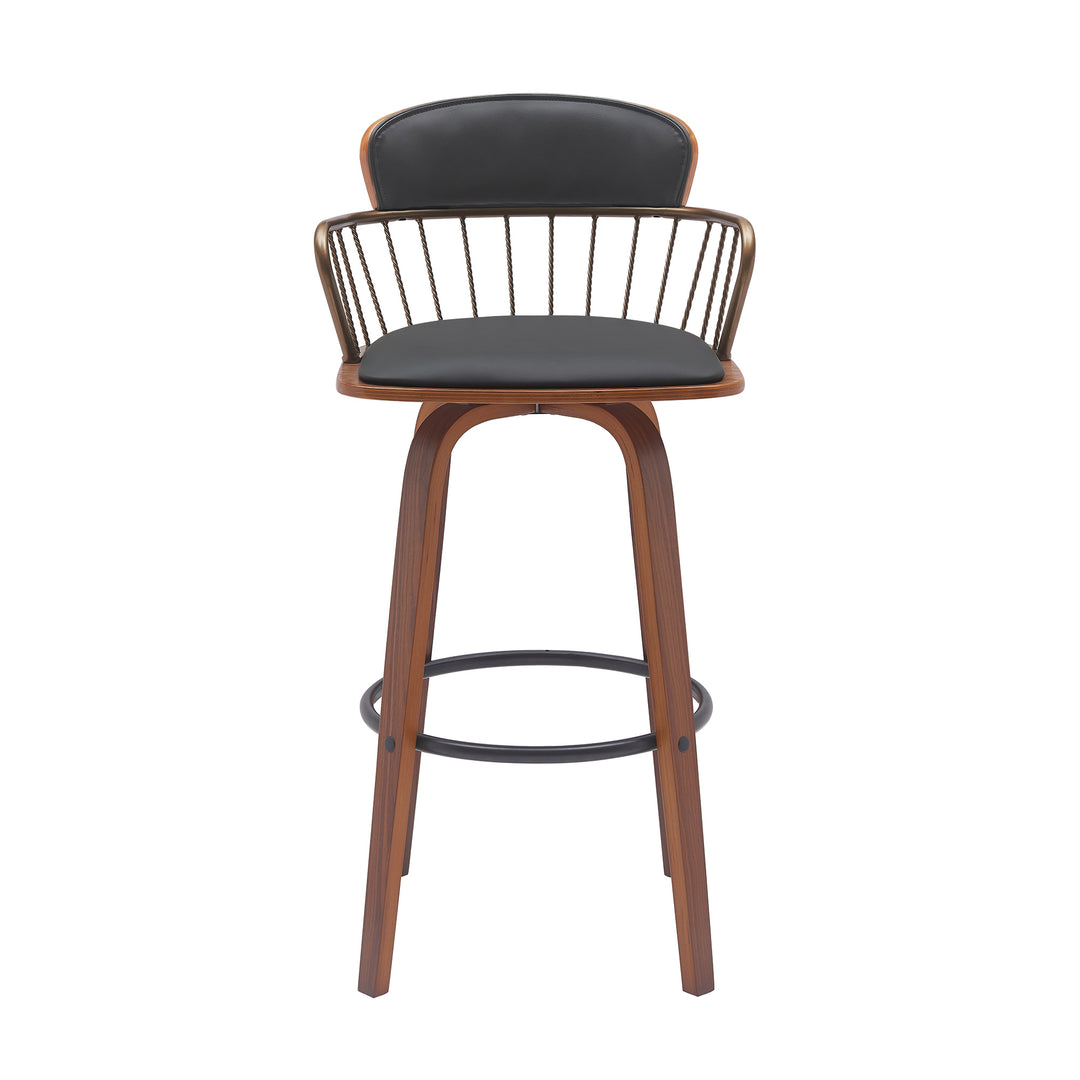 Willow Upholstered Swivel Barstool