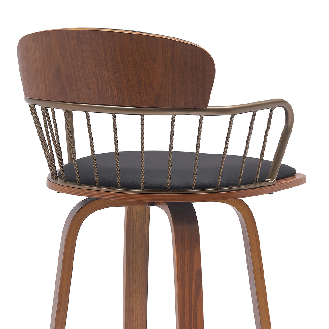 Willow Upholstered Swivel Barstool