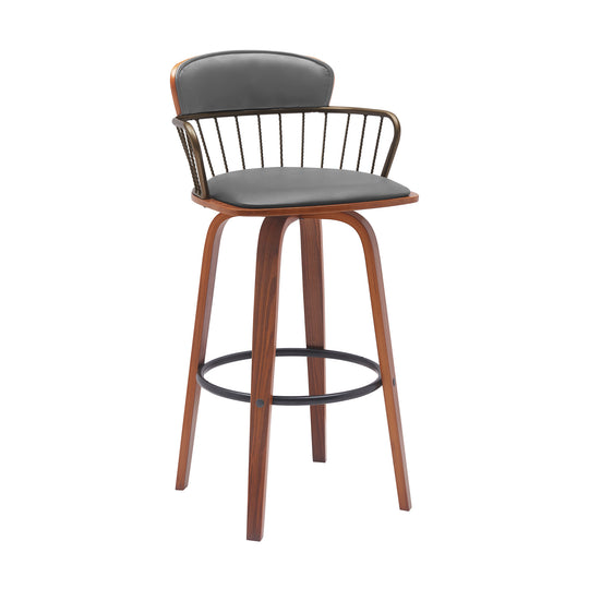 Willow Upholstered Swivel Barstool