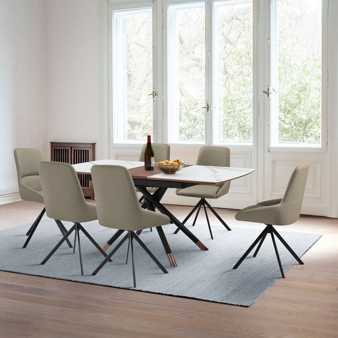 Alora and Maverick Extendable 7 Piece Dining Set