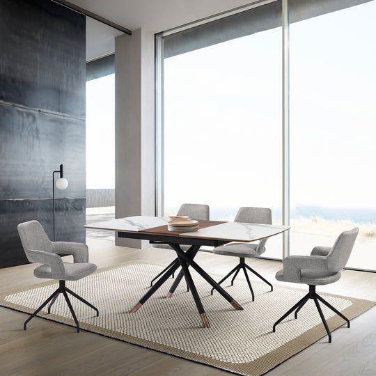 Alora and Penny 5 Piece Extendable Dining Set