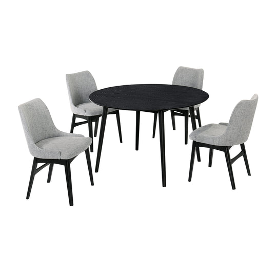 Arcadia and Azalea 48 in. 5-Piece Dining Set