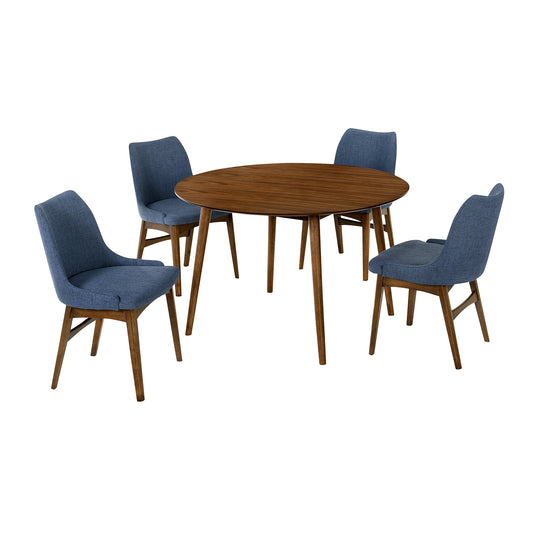 Arcadia and Azalea 48 in. 5-Piece Dining Set