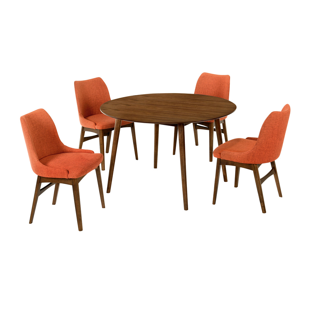 Arcadia and Azalea 48 in. 5-Piece Dining Set