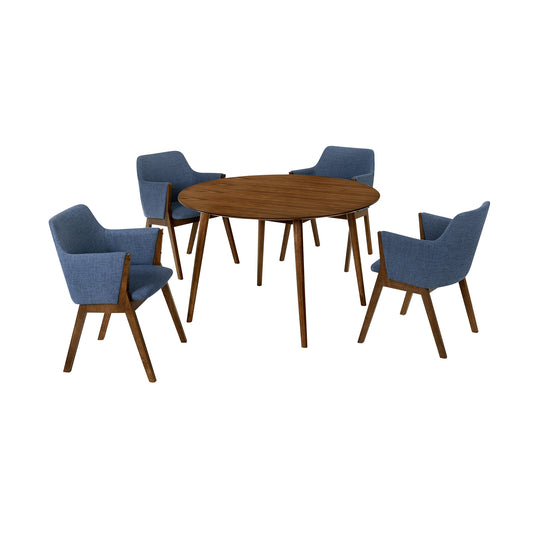 Arcadia and Renzo 48 in. 5-Piece Dining Set
