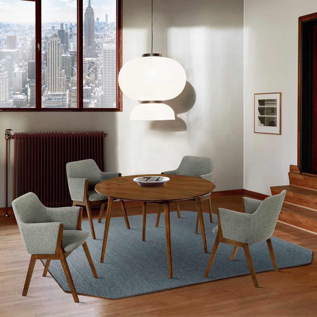 Arcadia and Renzo 48 in. 5-Piece Dining Set