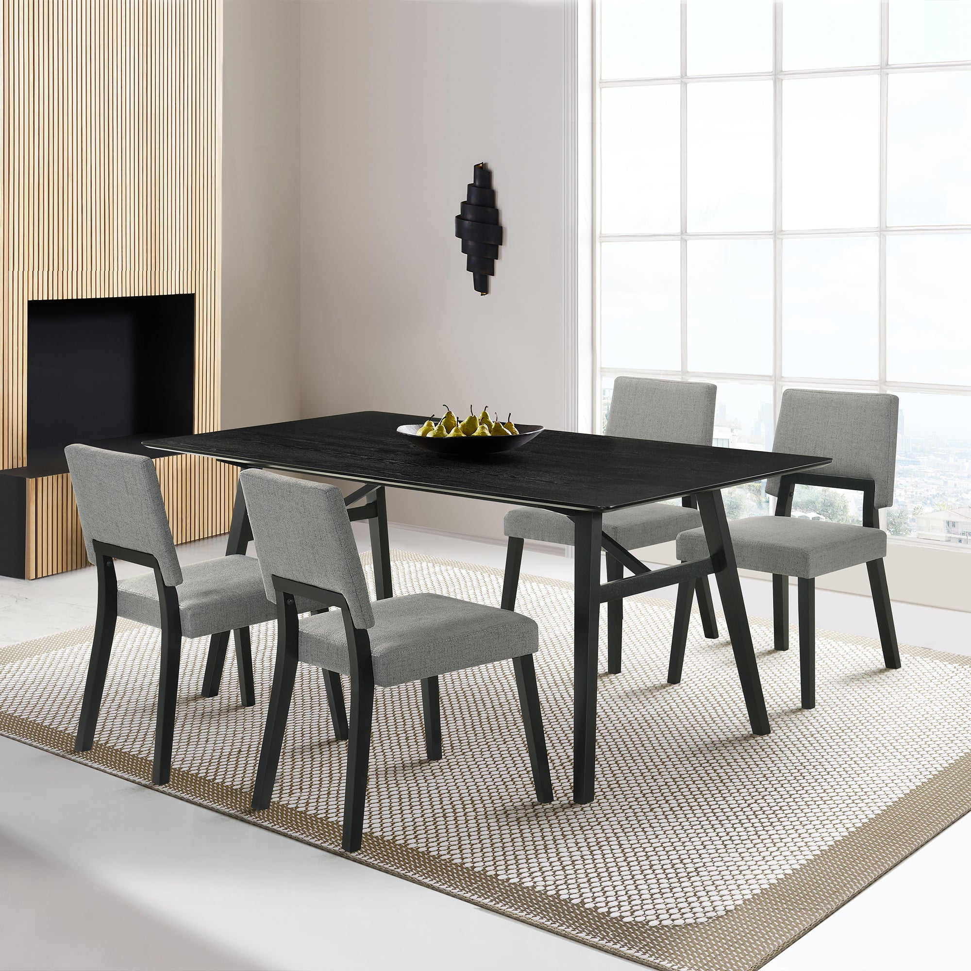 Armen Living Channell Dining Set