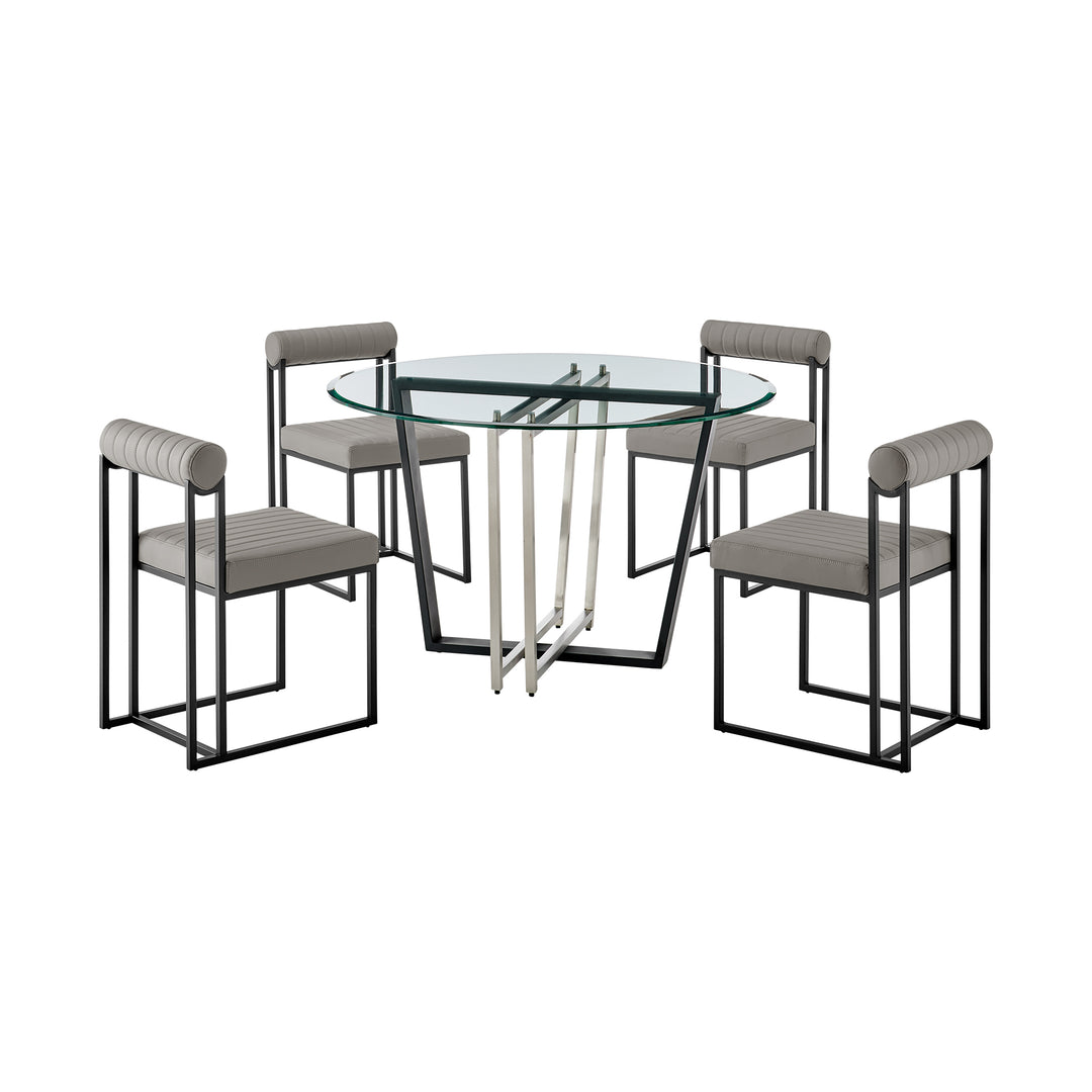 Devi Anastasia 5 Piece Dining Table Set