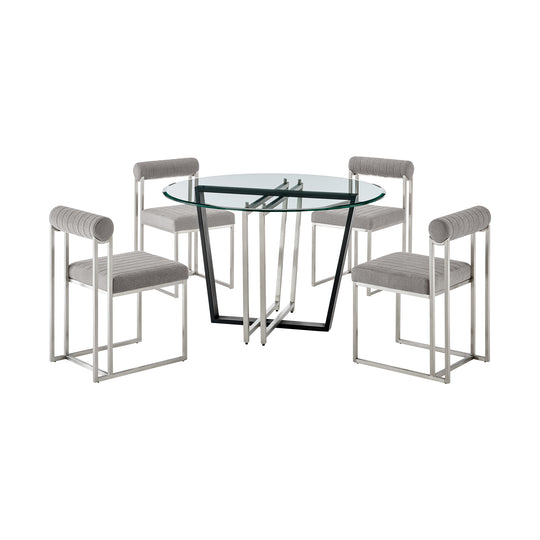 Devi Anastasia 5 Piece Dining Table Set
