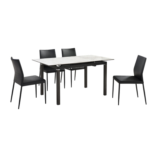 Giana and Kash 5 Piece Extendable Dining Set