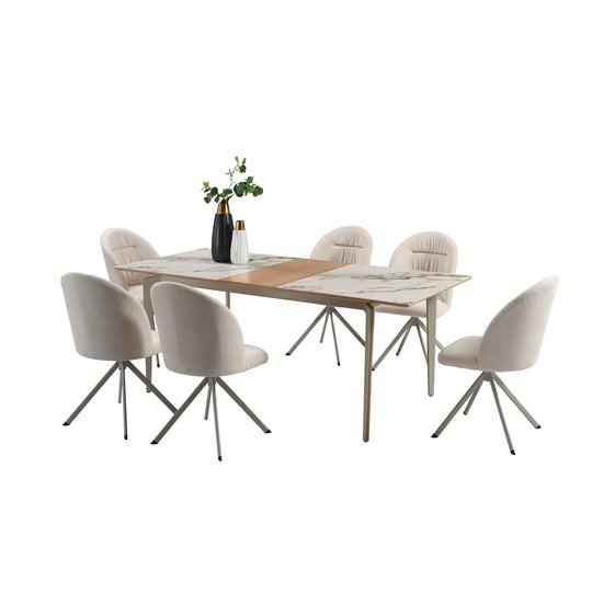 Honey and Hallie 7-Piece Dining Set