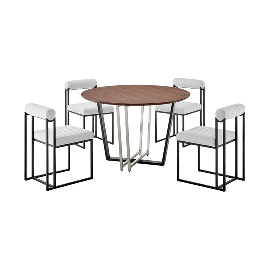 Joana Anastasia 5 Piece Dining Table Set