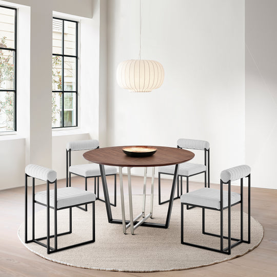 Joana Anastasia 5 Piece Dining Table Set