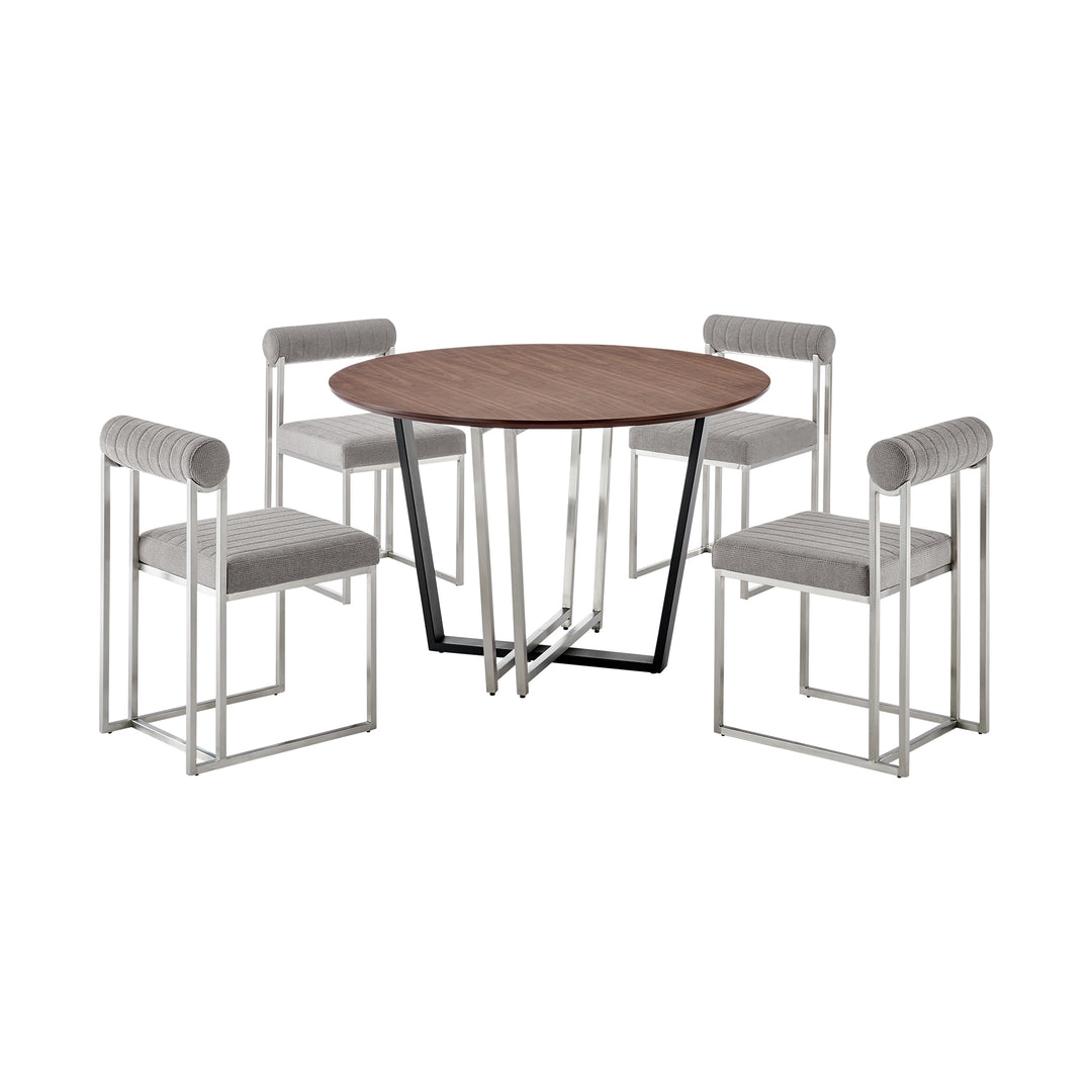 Joana Anastasia 5 Piece Dining Table Set