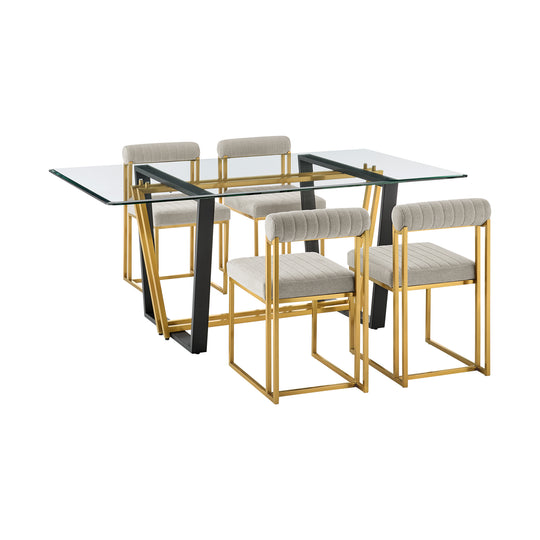 Kai Anastasia 5 Piece Dining Table Set