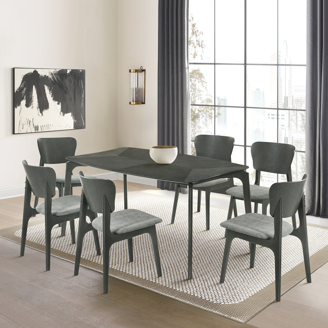 Kalia 7 Piece Wood Dining Set