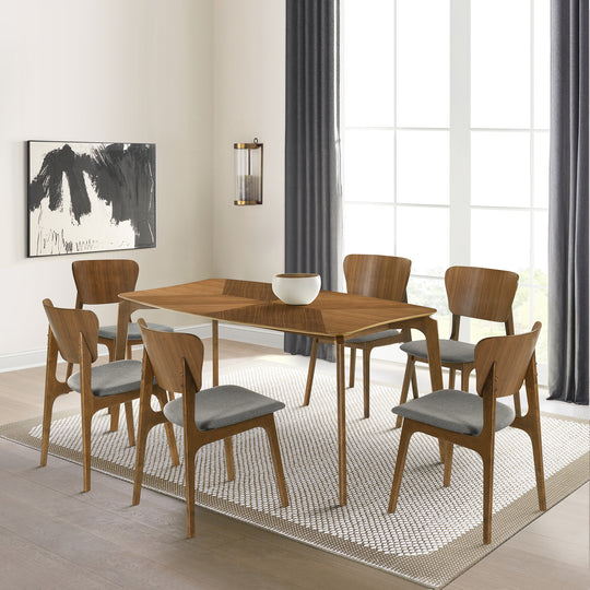 Kalia 7 Piece Wood Dining Set