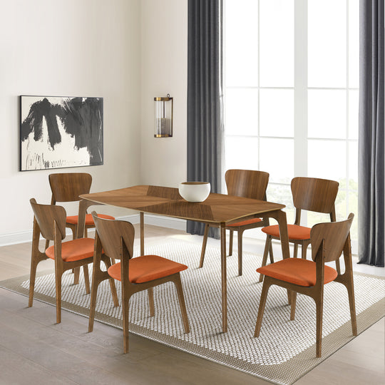 Kalia 7 Piece Wood Dining Set