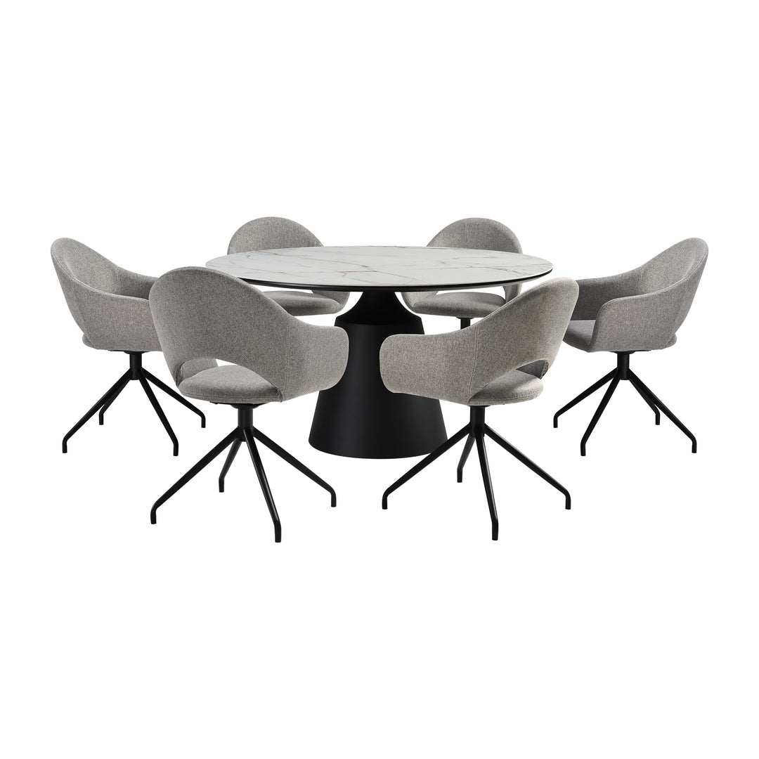 Knox and Pria 7 Piece Dining Set
